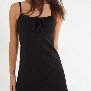 Urban Outfitters Ester Linen Tie-front Mini Dress